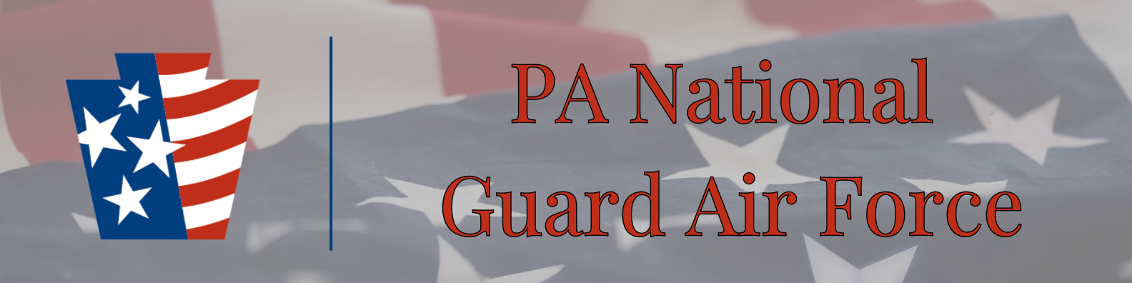Flag-themed logo, PA National Guard Air Force. Flag-themed logo, PA National Guard Air Force.